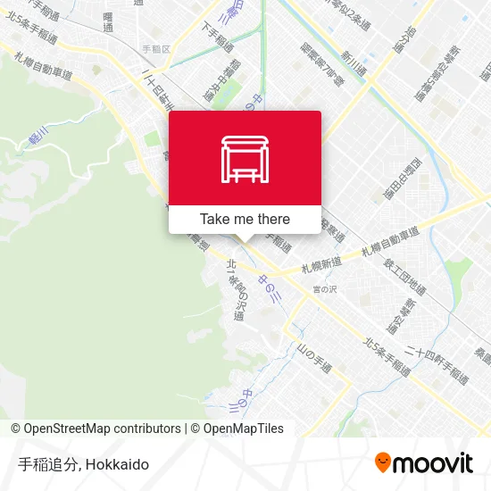 手稲追分 map