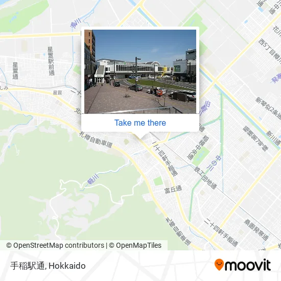 手稲駅通 map