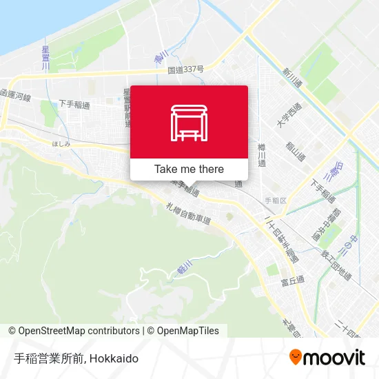 手稲営業所前 map