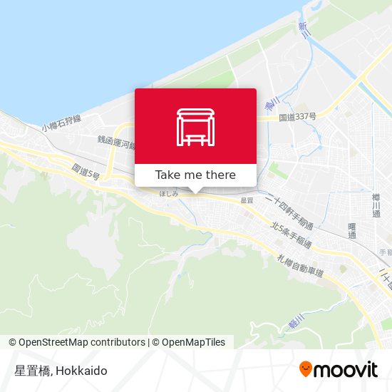 星置橋 map