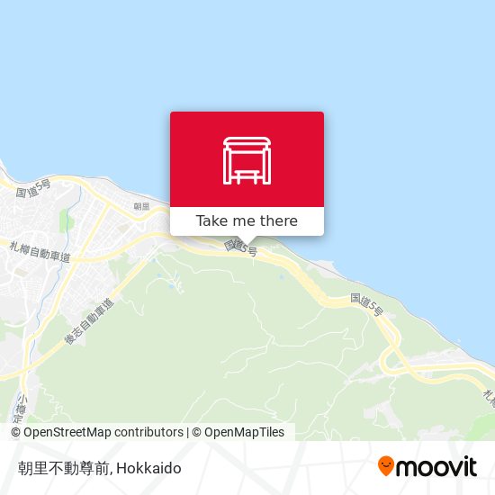 朝里不動尊前 map
