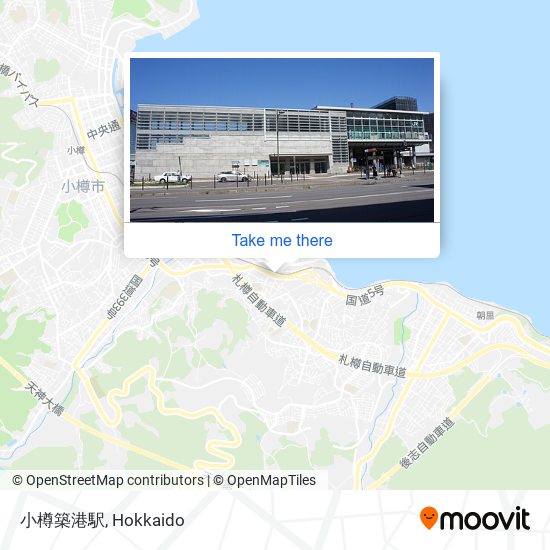 小樽築港駅 map