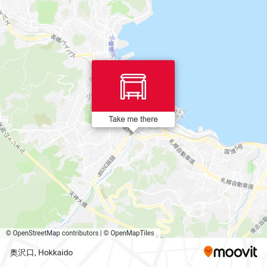 Okusawa Entrance map