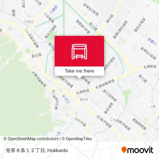 発寒８条１２丁目 map