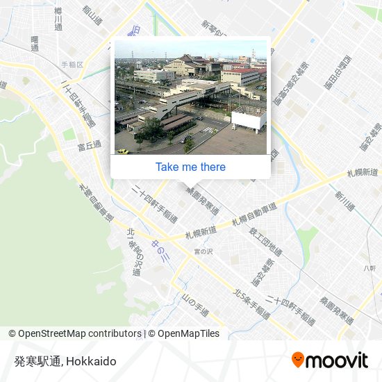 発寒駅通 map