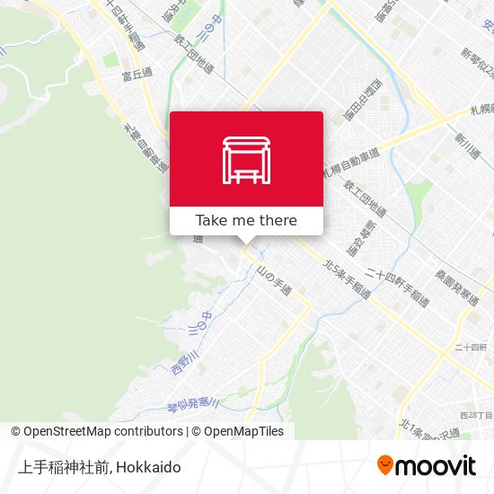 上手稲神社前 map