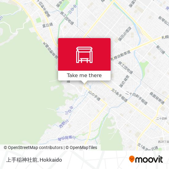 上手稲神社前 map