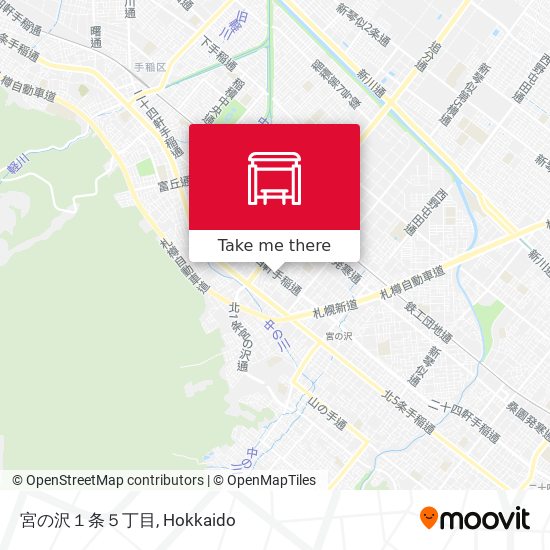 宮の沢１条５丁目 map