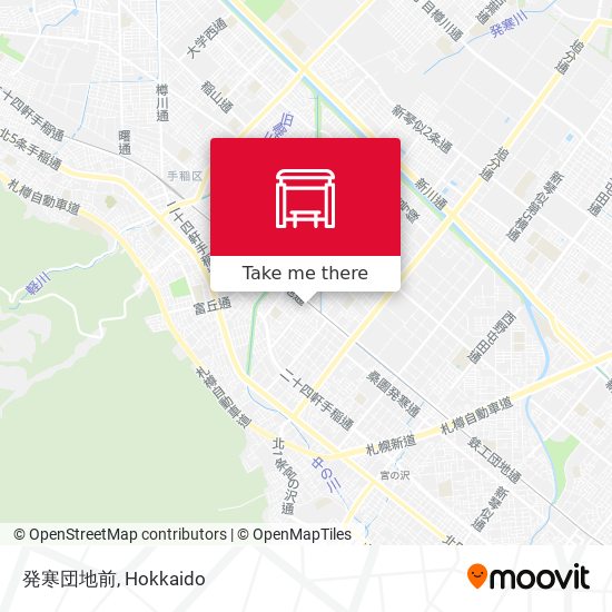 発寒団地前 map
