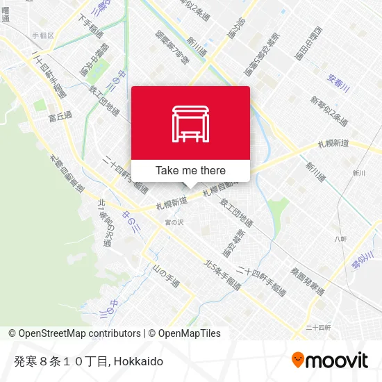 発寒８条１０丁目 map