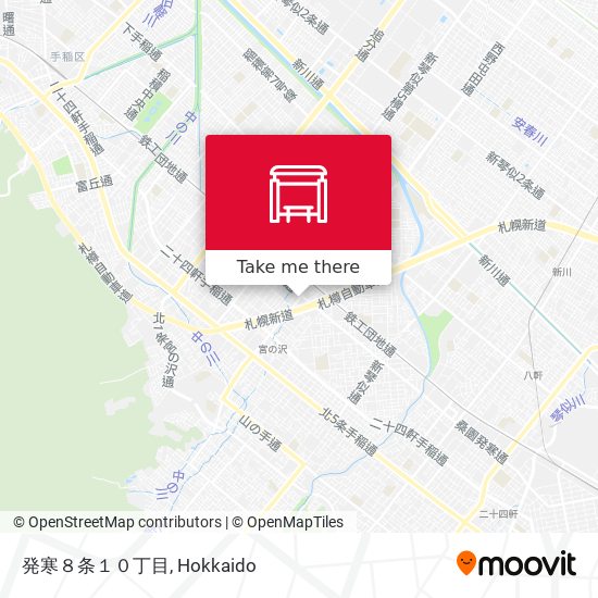 発寒８条１０丁目 map