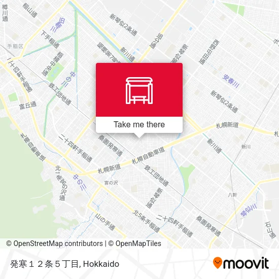 発寒１２条５丁目 map