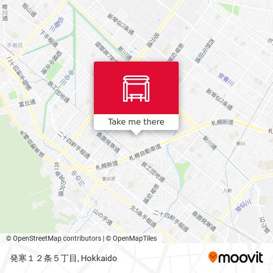 発寒１２条５丁目 map