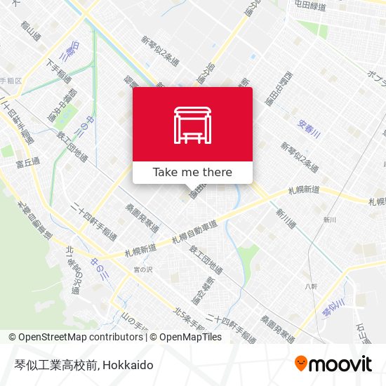 琴似工業高校前 map