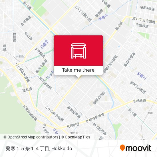 発寒１５条１４丁目 map