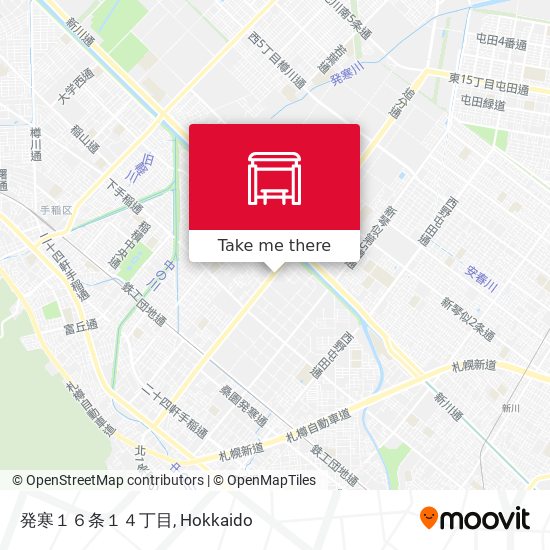 発寒１６条１４丁目 map