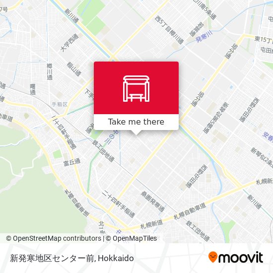 新発寒地区センター前 map