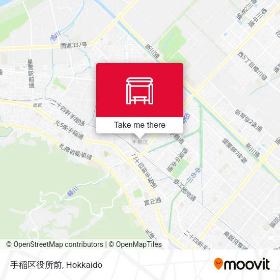 手稲区役所前 map