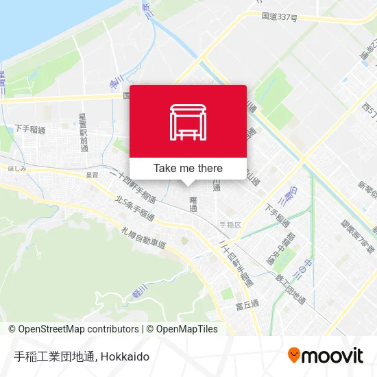 手稲工業団地通 map