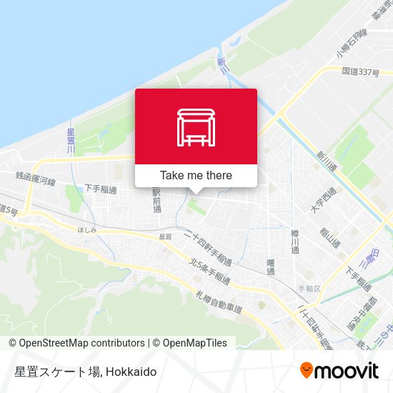 星置スケート場 map