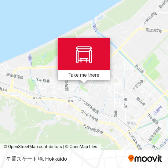 星置スケート場 map