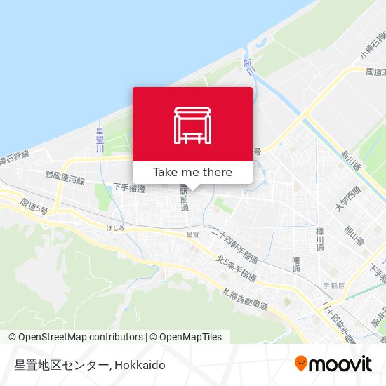 星置地区センター map