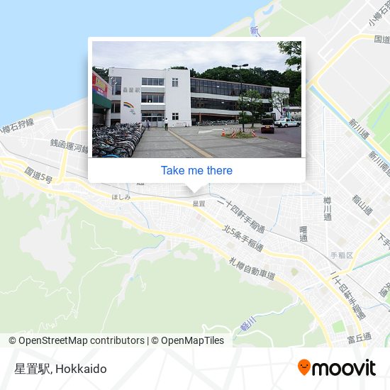 星置駅 map