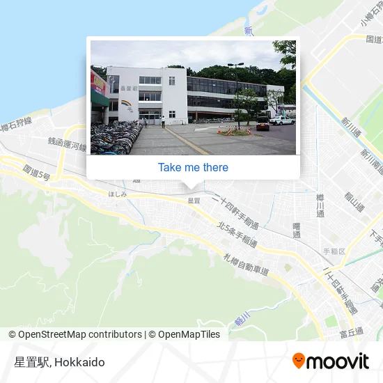 星置駅 map