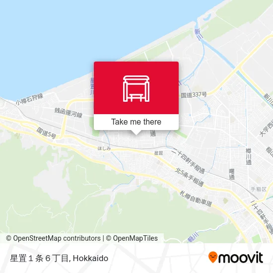 星置１条６丁目 map