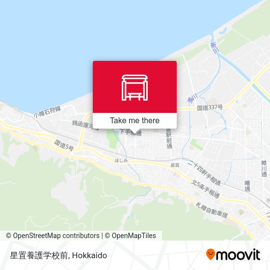 星置養護学校前 map