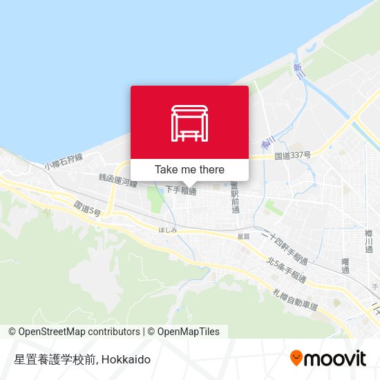 星置養護学校前 map