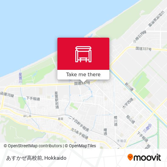 あすかぜ高校前 map