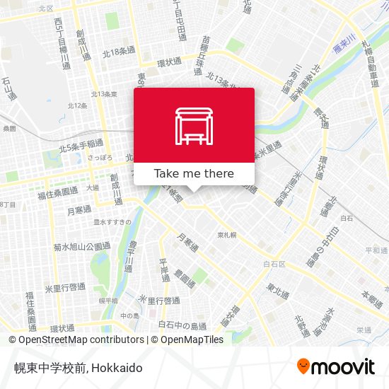 幌東中学校前 map