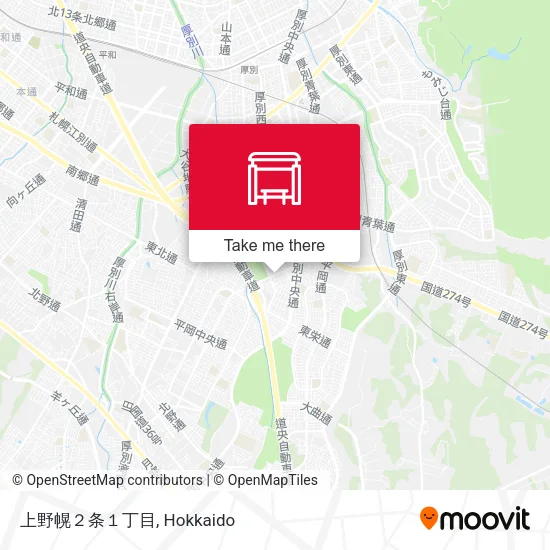 上野幌２条１丁目 map