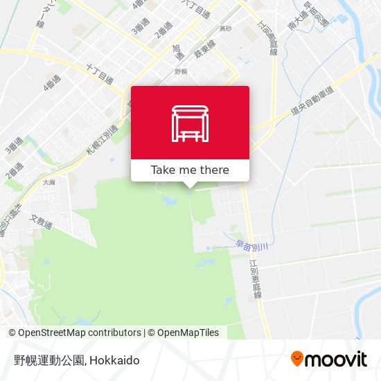 野幌運動公園 map