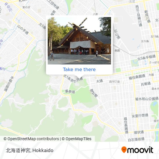 北海道神宮 map