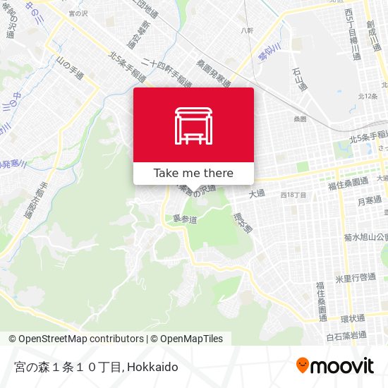 宮の森１条１０丁目 map