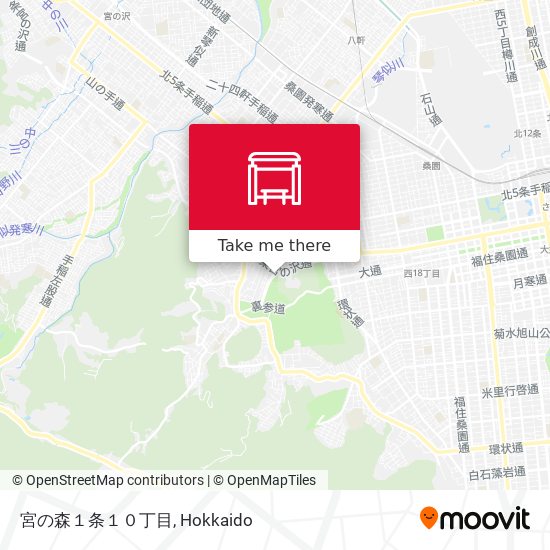 宮の森１条１０丁目 map