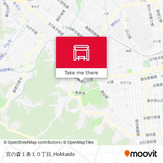 宮の森１条１０丁目 map