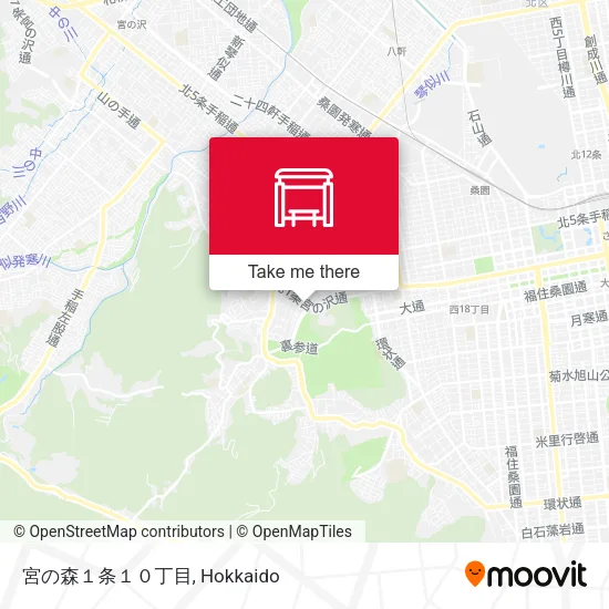 宮の森１条１０丁目 map