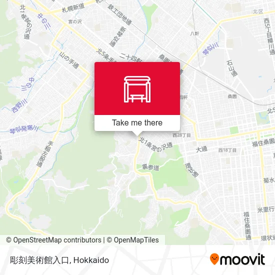 彫刻美術館入口 map