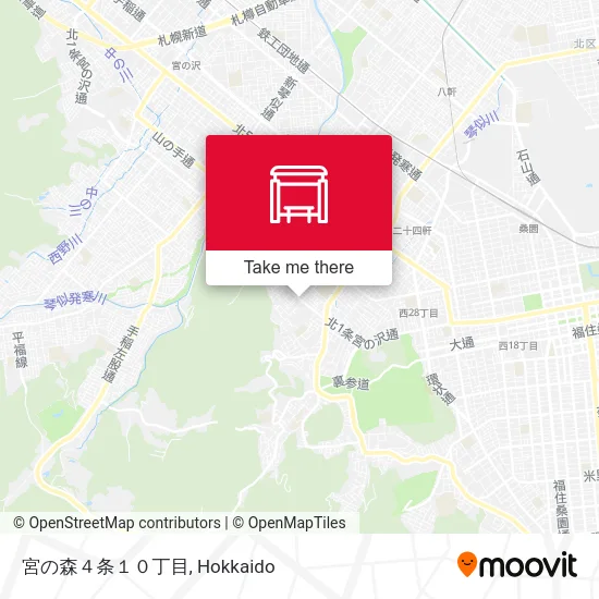 宮の森４条１０丁目 map