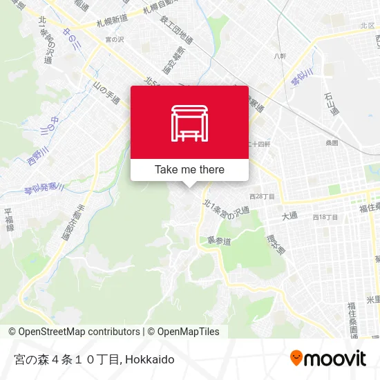 Miyanomori 4-jo 10-chome map