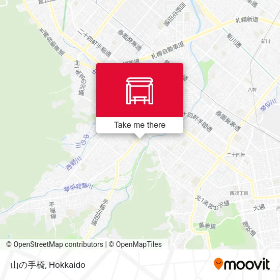 山の手橋 map
