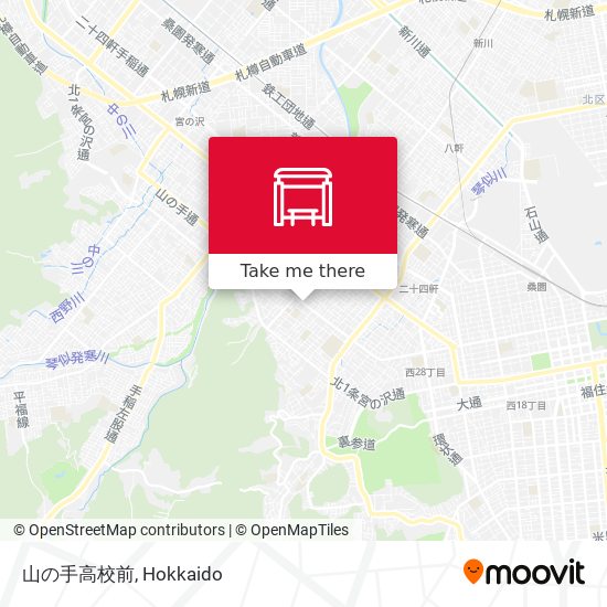 山の手高校前 map