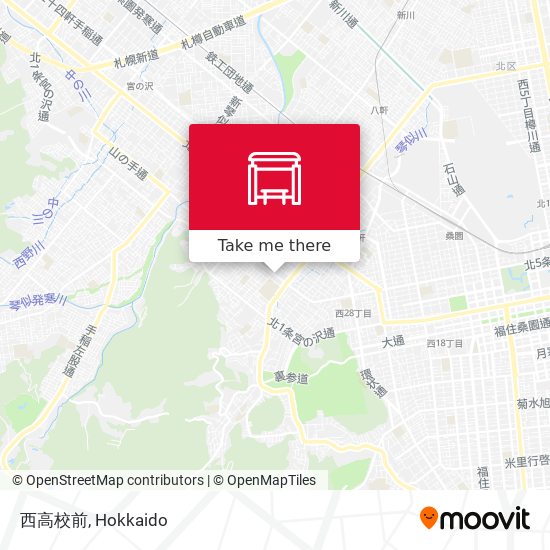 西高校前 map