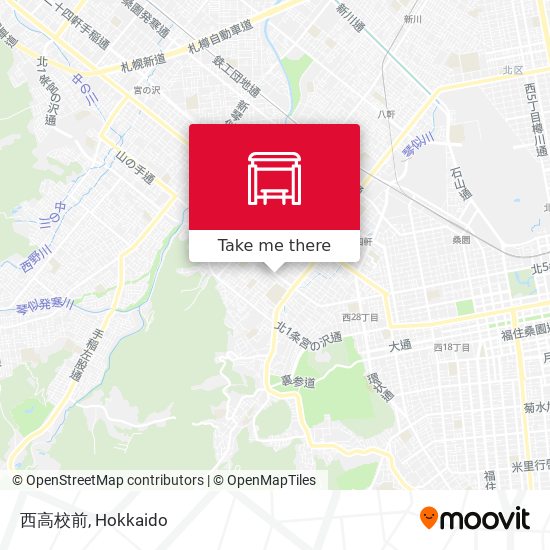 西高校前 map