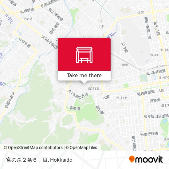 宮の森２条６丁目 map