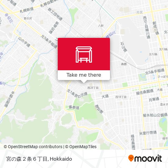 宮の森２条６丁目 map