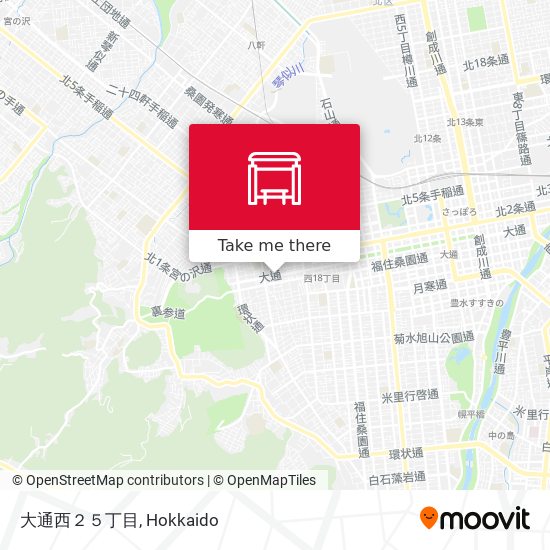 大通西２５丁目 map